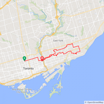 Riverdale and Upper Beaches
22 km